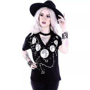 Restyle moon phase constellation shirt